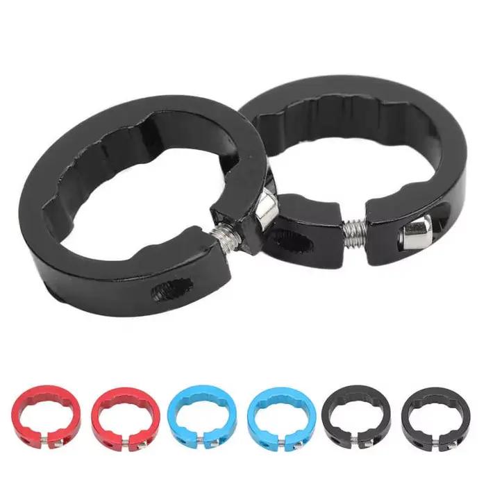 Bike Handlebar Grips Lock Rings Bike Grips Clamping Rings High Strength for 22.2mm Handlebar