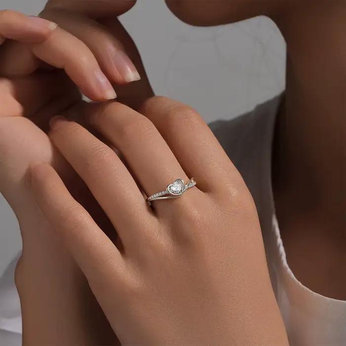 CANNER-Bague de luxe en argent regardé 925 pour femme, matiques de mariage, bijoux fins, cadeau