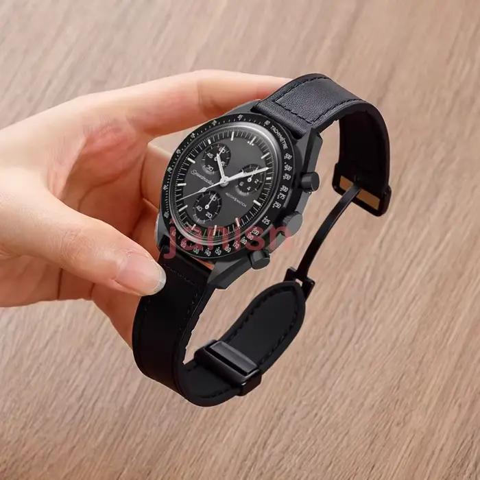 Pour Omega X Swatch Joint MoonSwatch Bracelet magnétique Bracelet Vintage pour MoonSwatch Bracelet de montre Silicone Correa accessoires