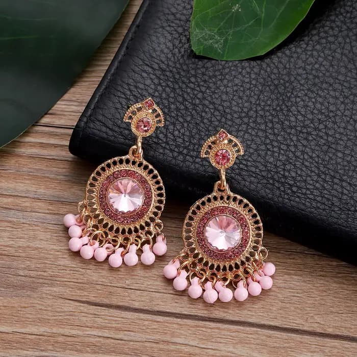 Boucles d'Oreilles Ethniques Rondes en Clip pour Femme, Accessoires de Bijoux Indiens, Vintage, en Or, avec Pompon, Cadeau de ixde Mariage, 2025