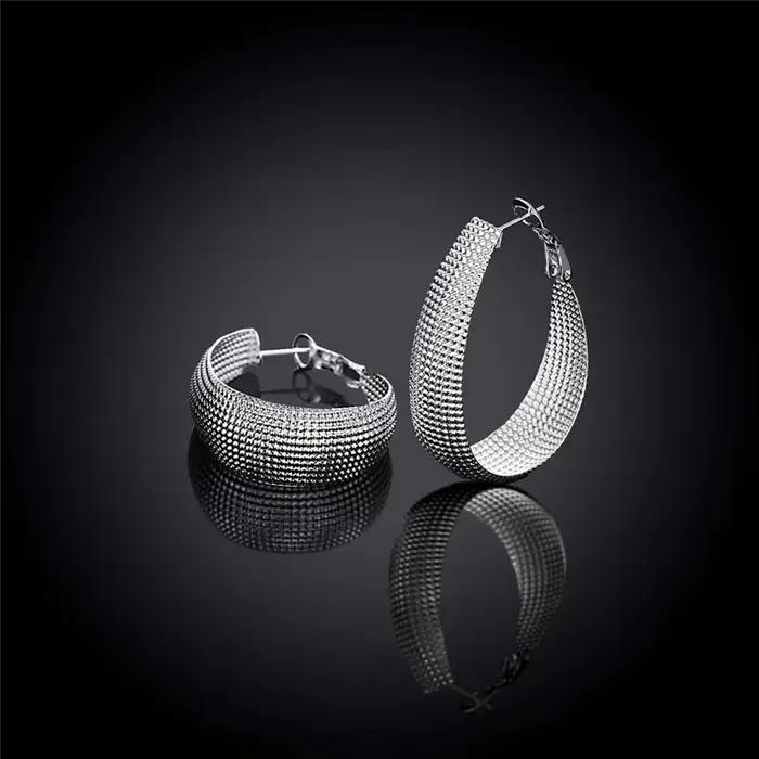 DOTEFFIL nouveau 925 boucles d'oreilles en argent Sterling femmes boucles d'oreilles pour cadeau de mariage Fine Europe bijoux cadeau de noël fête de fiançailles