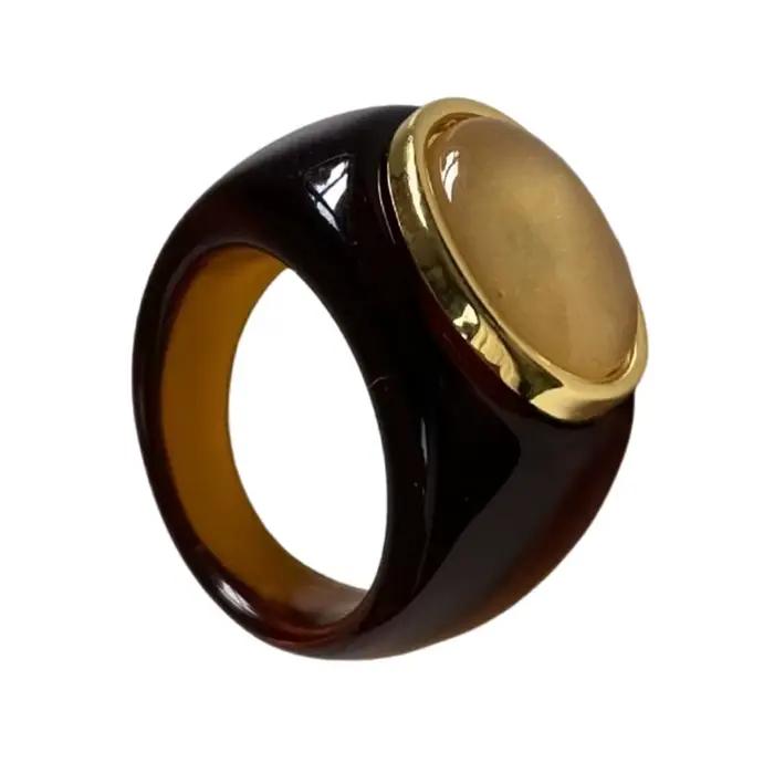 Bague en résine Unique, Texture minimaliste, étanche, bijoux inhabituels pour fête, accessoires tendance pour femmes filles