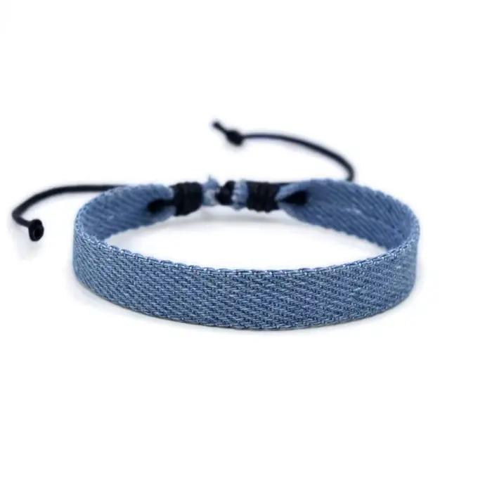 Bracelet en tissu cowboy pour hommes et femmes, étoiles simples, ULde vêtements personnalisée, bracelets de bateau Chia, accessoires de bijoux