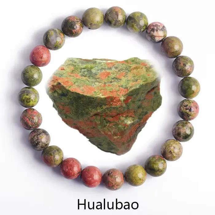 Bracelet en pierre naturelle semi-précieuse, style bohème, pierres vertes, perles de 6mm 8mm 10mm, bijou pour hommes et femmes, bracelet élastique ajustable, cadeau pour maman, soeur, amie