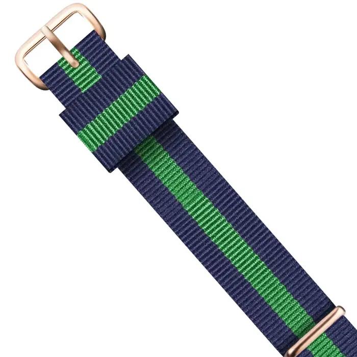 Montre homme et femme de marque Premium 18mm 20mm en nylon or rose et argent pour Daniel Wellington