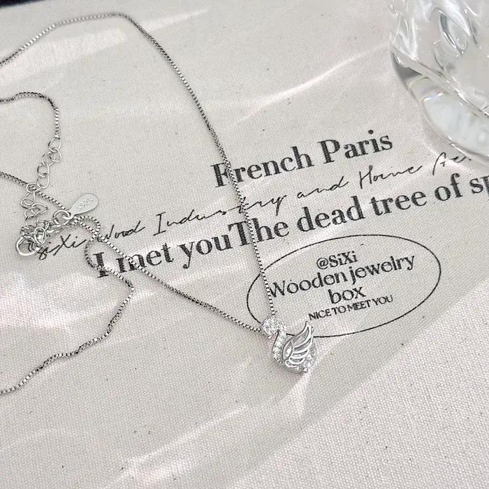 Collier petit cygne pour femmes, léger, luxe, haute couture, chaîne de clavicule polyvalente, cadeau