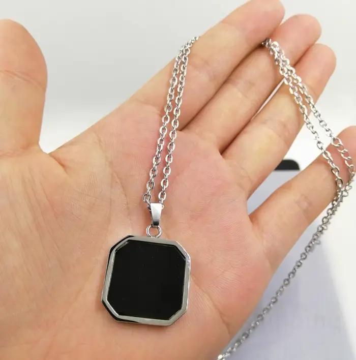 Collier magique avec Photo cachée personnalisée, activé par la chaleur, avec Photo de noël, saint-valentin, chien de compagnie, cadeau Photo