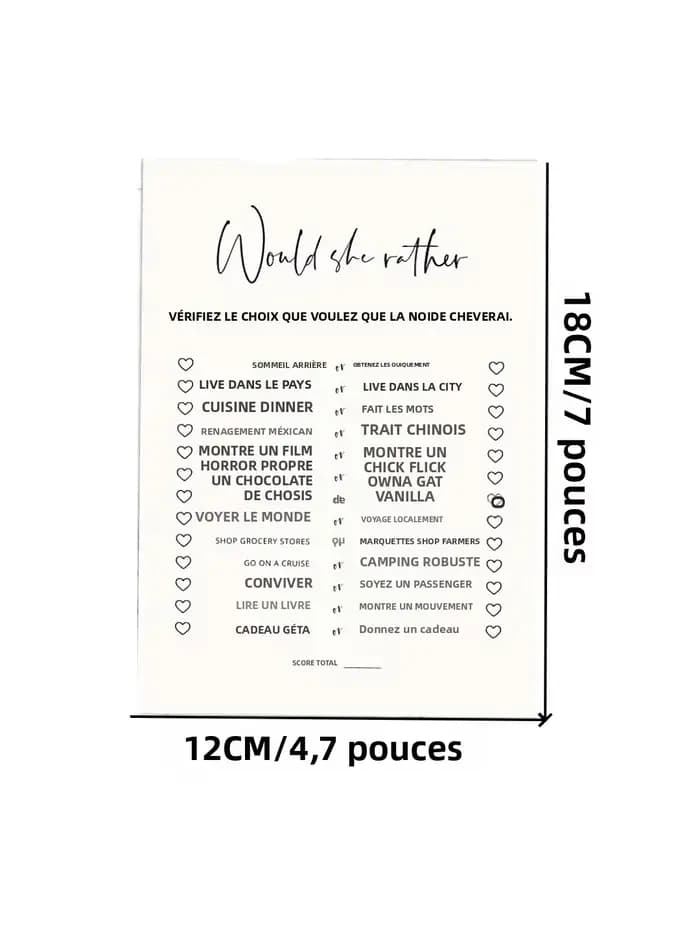 Jeux de fête prénuptiale qui sait la mariée, 20 pièces, meilleures activités de cartes vertes pour mariages, spectacles de mariée et enterrement de vie de jeune fille