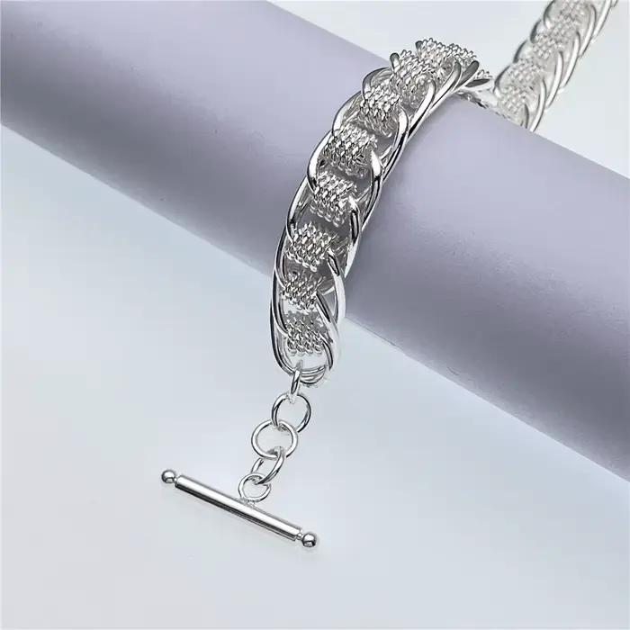 Andara – Bracelet en argent Sterling 925, en maille ronde, à la mode, pour femmes, bijoux de fiançailles, cadeaux de mariage