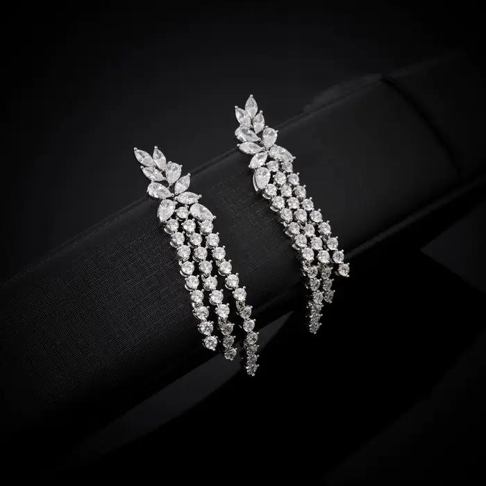 EN JEWELIFE – ensemble de bijoux de mariage multicouches en zircone pour femmes, collier de Costume, cadeau, accessoires de beauté