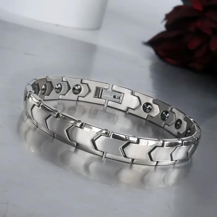 Bracelet en titane pur pour femmes, avec incrustation de Germanium, bijoux cadeau