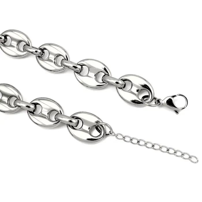 Nouveaux colliers chaîne à maillons en forme de grains de café plaqués or 18 carats PVD, en acier inoxydable 316L, style Hip-Hop, bijoux de haute qualité, cadeaux