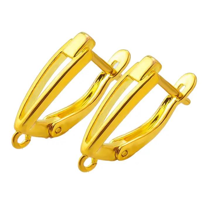 PeFête in-Boucles d'oreilles en laiton pour femmes, accessoires de bijoux pour bricolage, fournitures faites à la main, boucles d'oreilles Kpop, accessoires de bijoux, nouveau