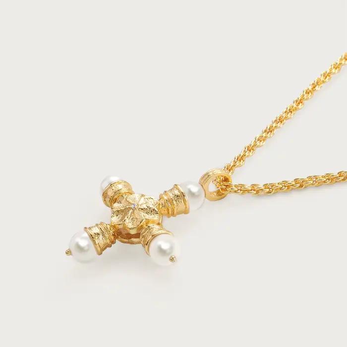 Nouveau Collier Géométrique en Perles et Zircon 2026 pour Femmes et Filles – Bijou Tendance Simple avec Perles Baroques