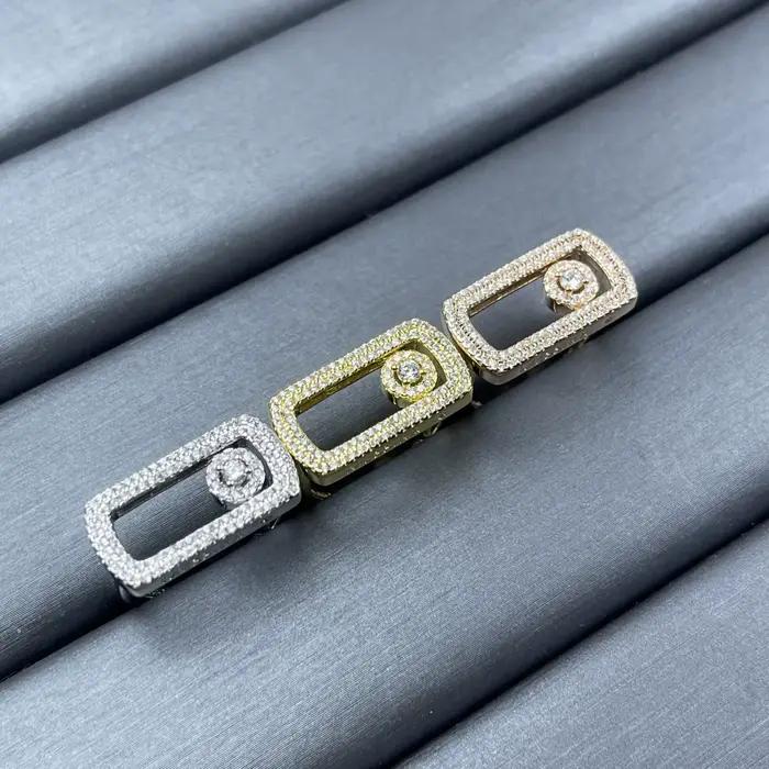 Bague élégante en argent 925 - Cadeau de mariage de haute qualité pour femme - Accessoire brillant à faire soi-même