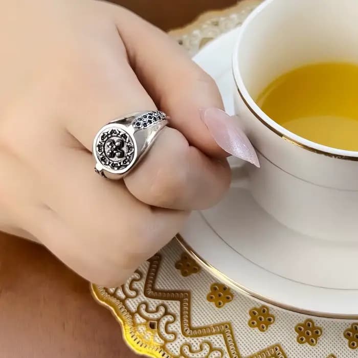 Bague chevalière croisée emblématique, bijoux de Style européen pour femmes et hommes, nouveau cadeau Vintage en argent Sterling 925