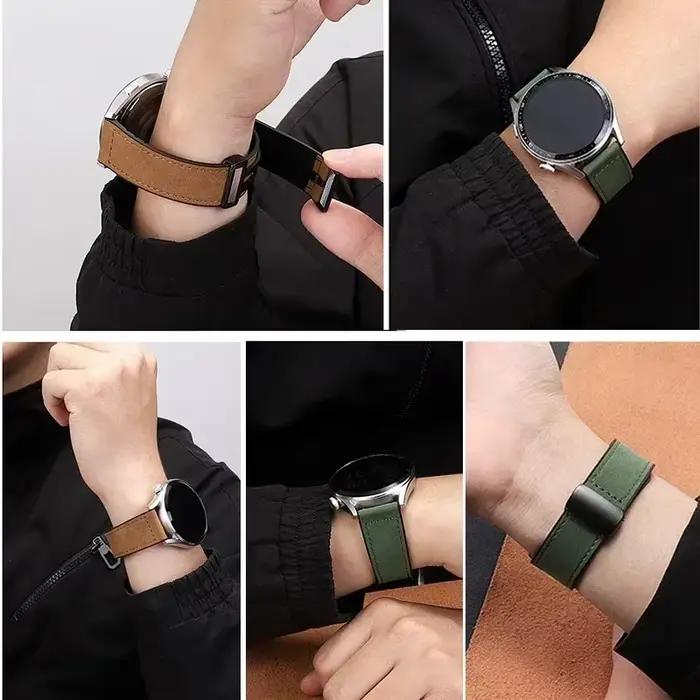 Cuir + Bracelet en Silicone pour Omega X Swatch Joint MoonSwatch Bracelet magnétique Bracelet Vintage pour MoonSwatch Bracelet de montre Correa