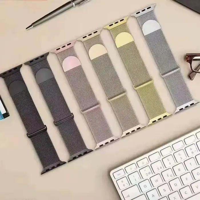 Boucle milanaise pour bracelet de montre apple 44mm ultra 2 49mm 45mm 46mm 45mm 41-42mm bracelet en métal iwatch série 10 9 8 7 6 SE 5 4