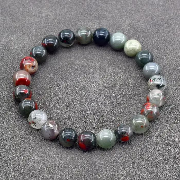 Bracelet en pierre naturelle semi-précieuse, style bohème, pierres vertes, perles de 6mm 8mm 10mm, bijou pour hommes et femmes, bracelet élastique ajustable, cadeau pour maman, soeur, amie
