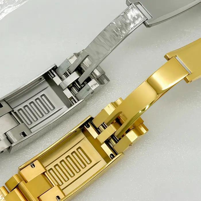 Bracelet Oyster Presidential Jubilee en acier inoxydable doré 20 mm avec fermoir Glide Lock pour montres Daytona, Submariner, DateJust