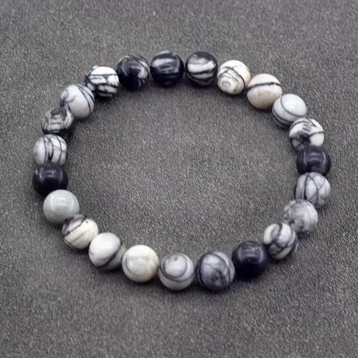 Bracelet en pierre naturelle semi-précieuse, style bohème, pierres vertes, perles de 6mm 8mm 10mm, bijou pour hommes et femmes, bracelet élastique ajustable, cadeau pour maman, soeur, amie