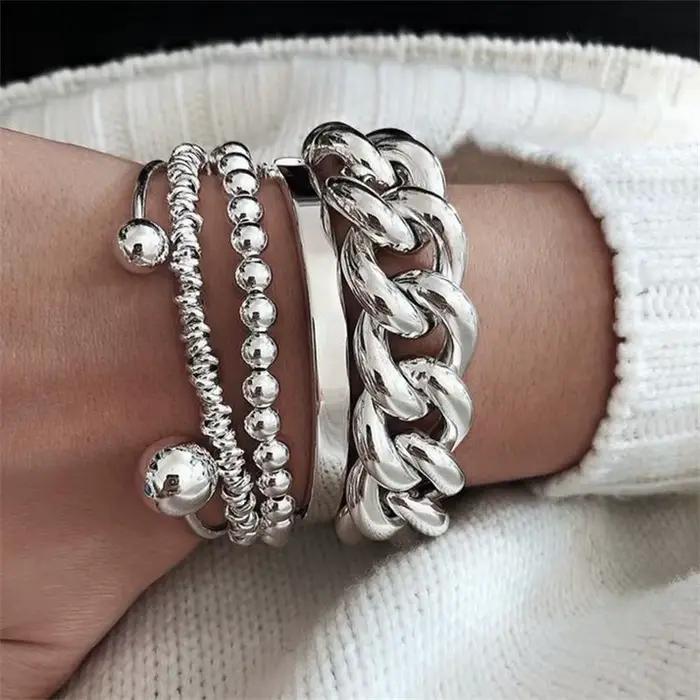 Bracelet Fleuri en Résine Empilable pour Femme Occasions Spéciales Jours Fêtes Plage