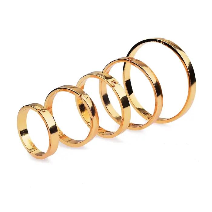 Anneau de pénis en or pour hommes, 5 TANMetal, entraîneur de pénis, éjaculation retardée, chasteté masculine, coqrings, jouets sexuels pour adultes, produit