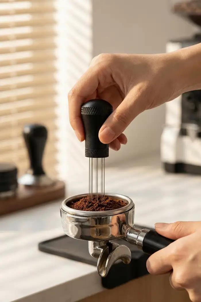 Outil de distribution d'expresso pour barista, accessoires pour machine à café, outils pour barista