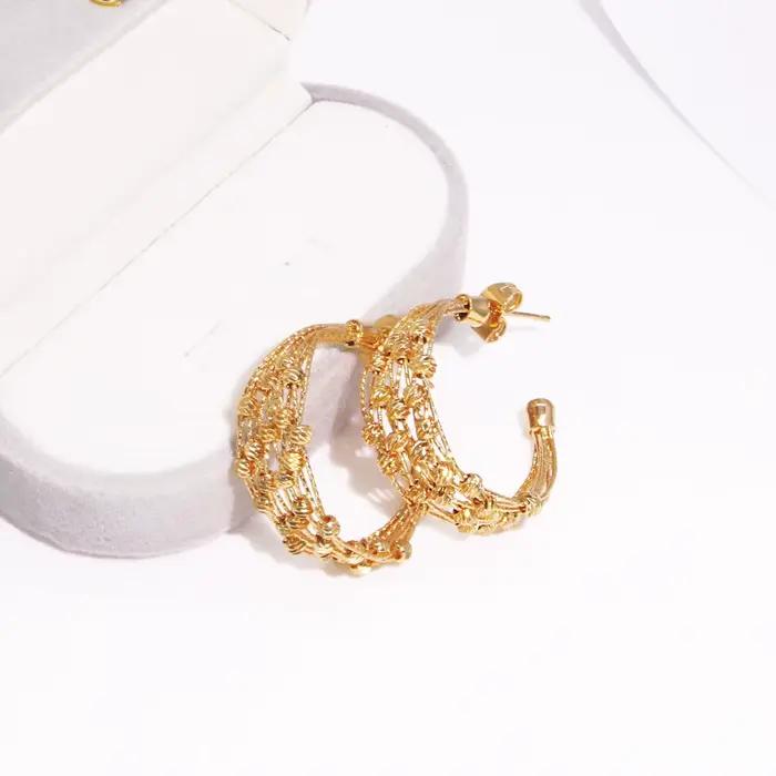 GZJPEI – ensemble de bijoux faits à la main pour femmes, ensemble de perles multicouches plaquées or 18 carats, accessoires de bijoux d'anniversaire et de mariage de haute qualité