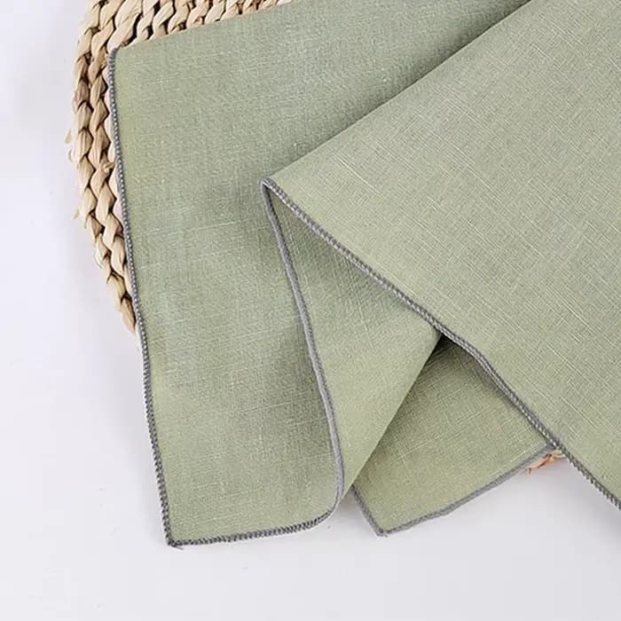 Lot de 10 grilles de serviette en lin 100% pur, écologique et durable, idéal pour les mariages, les réunions de famille, les pique-niques et plus encore