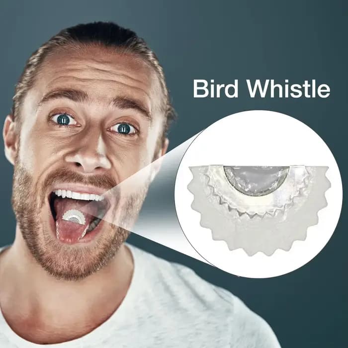 Sifflet à langue magique pour oiseau, jouet amusant, bruiteur, ち, original