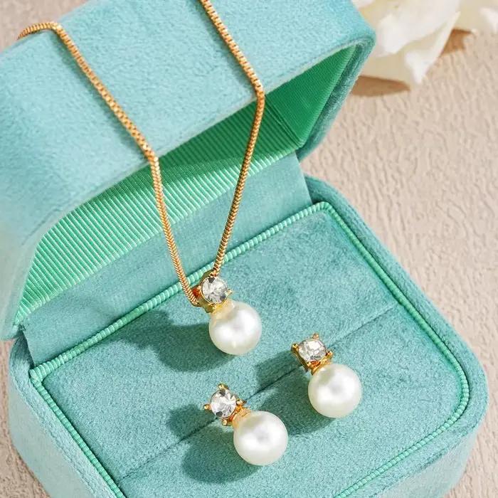 Bijoux en fausses perles pour femmes, style français, luxe discret, adaptés à un usage quotidien, aux fêtes, aux banquets, cadeau idéal
