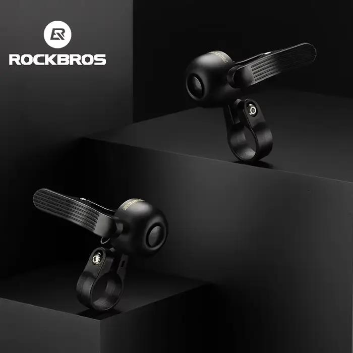 ROCKBROS – sonnette de vélo, klaxon, guidon, vtt, cyclisme sur route, appel, anneau en alliage, son clair, alarme d'avertissement pour la sécurité, accessoires de vélo