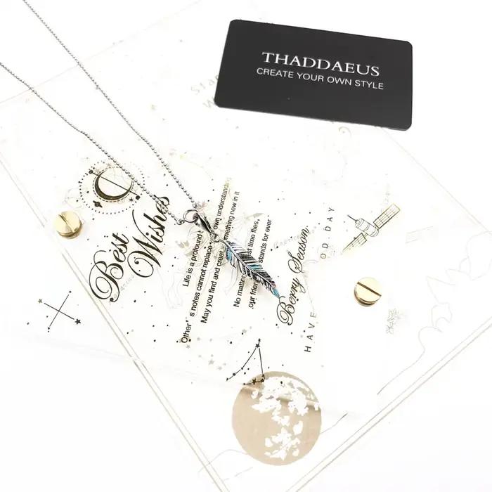 Collier plume ethnique été tout nouveau bijoux fins accrocheurs Europe 925 en argent Sterling bohême cadeau pour les femmes