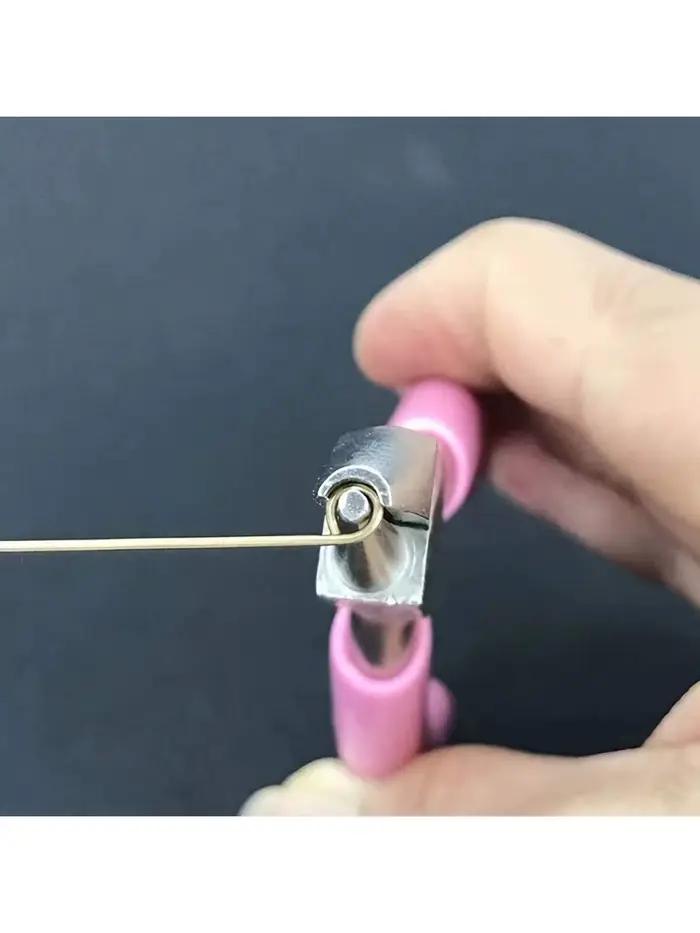 Pinces et bagues à bijoux roses, production et réparation de divers accessoires de bijoux, outils essentiels pour usage domestique, 2/1 pièces