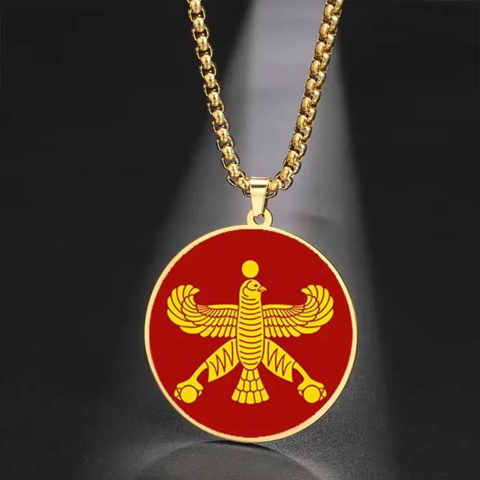 Collier HIPEE Shahbaz Eagle, bijoux historiques persans anciens pour hommes et femmes