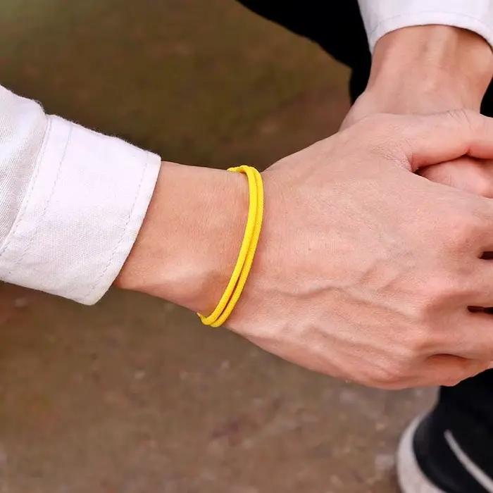 Bracelet en corde réglable fait à la main pour hommes, chaîne fine de 4mm, cadeau pour lui, fil porte-bonheur, nouvelle collection