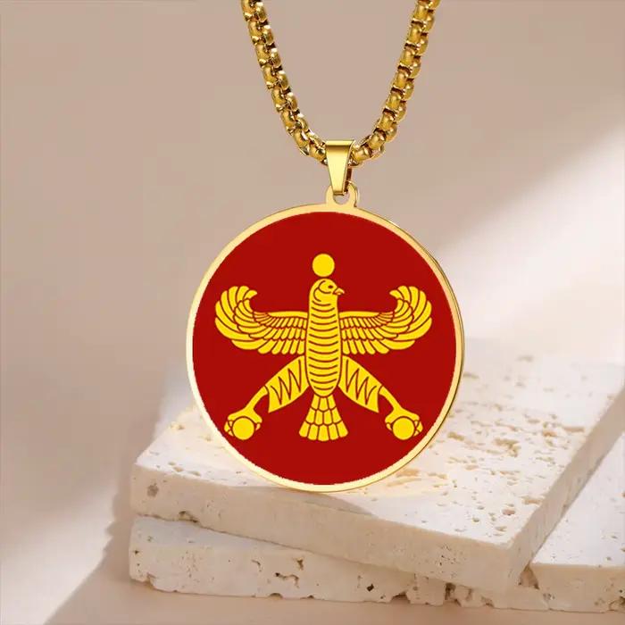Collier HIPEE Shahbaz Eagle, bijoux historiques persans anciens pour hommes et femmes