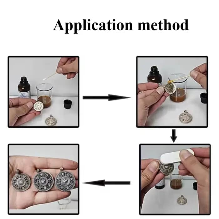 Solution de noircissement par oxydation pour bijoux en argent 30ML