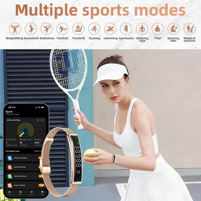 Nouvelle montre connectée, podomètre, bracelet intelligent pour la santé, bracelet intelligent pour femmes et hommes, sport, fitness, étanche, surveillance de la fréquence cardiaque, surveillance du s