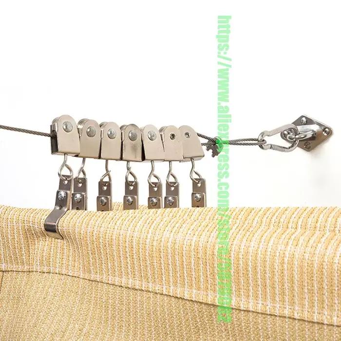 Poulie et colliers de serrage de tuyau, collier de dégager de tube en métal, structure de tuyau en forme de C, cerceau de suspension pour OD moins STOR20 mm