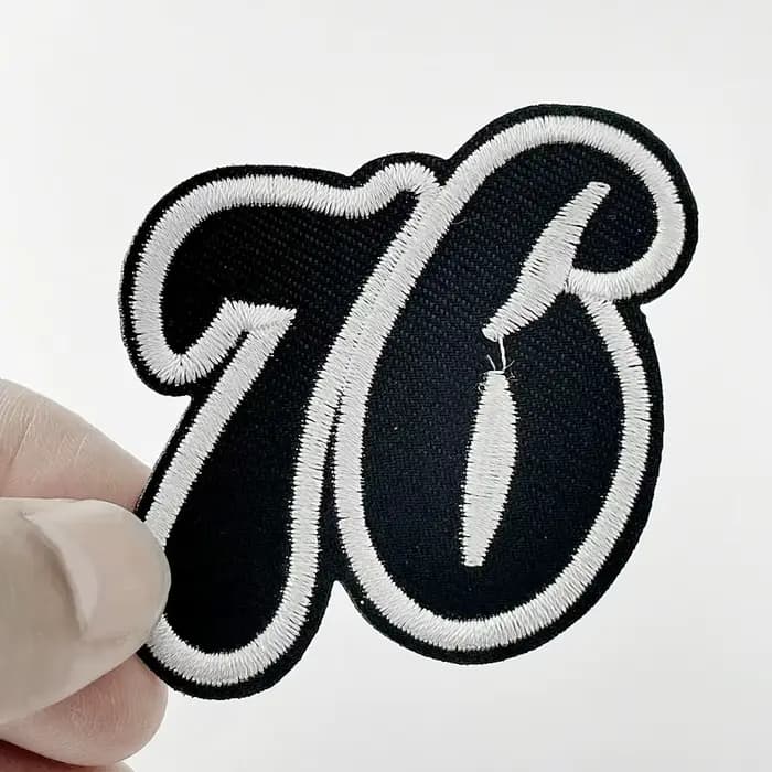 76 fer sur Patch couture sur tissu appliqué brodé pour veste Badge vêtements autocollants patchs