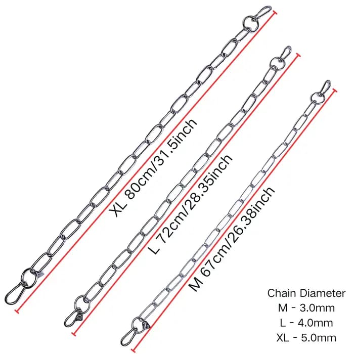 Chaîne en acier inoxydable robuste, anti-Corrosion et antirouille, maillons de verrouillage sécurisés pour ferme, Construction, automobile, Marine