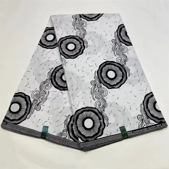 Tissu Africain 100% Coton, Imprimé pour la Couture de Robes, Vente en Gros, 6 Mètres