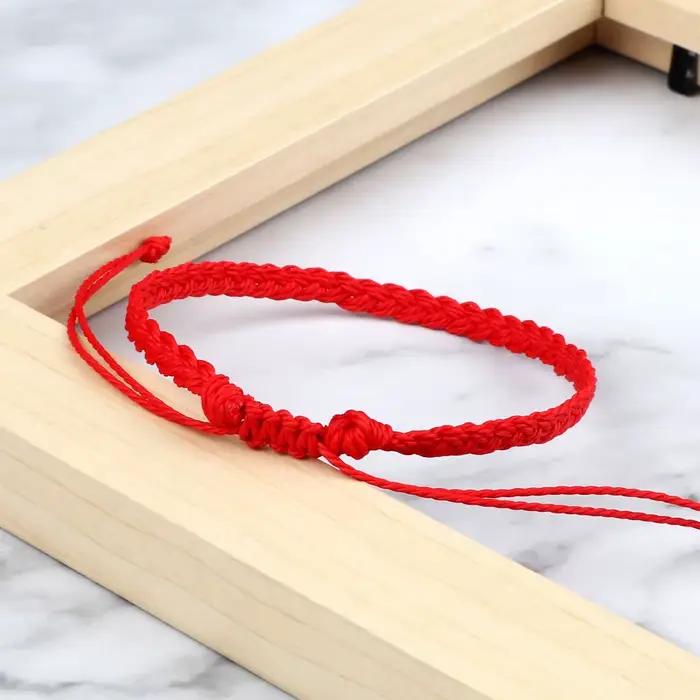Bracelets tressés classiques faits à la main pour femmes et hommes réglables avec dentelle et fermoir de sécurité pour occasions spéciales et cadeaux