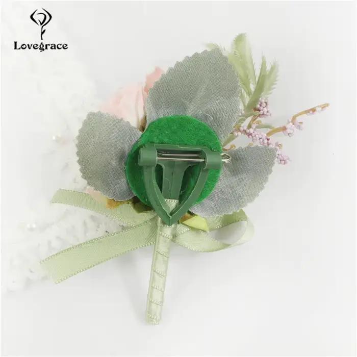 Bracelet de demoiselle d'honneur en soie avec fleurs artificielles pour mariage et cérémonies d'engagement élégantes corsage de poignet soie pour demoiselles d'honneur et témoins