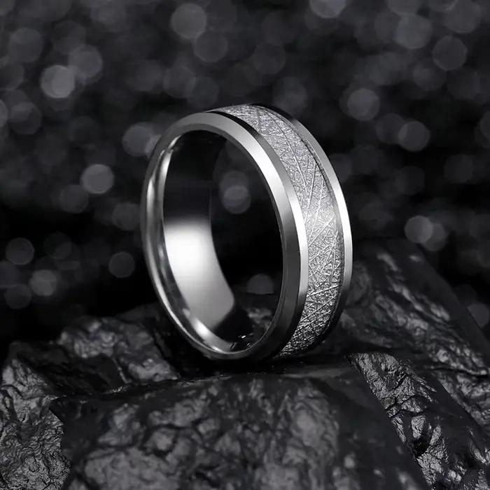 Bague Rime en acier inoxydable pour hommes et femmes, couleur or argent noir, accessoires gothiques unisexes, tendance, ne se décolore pas, bijoux unisexe, cadeau