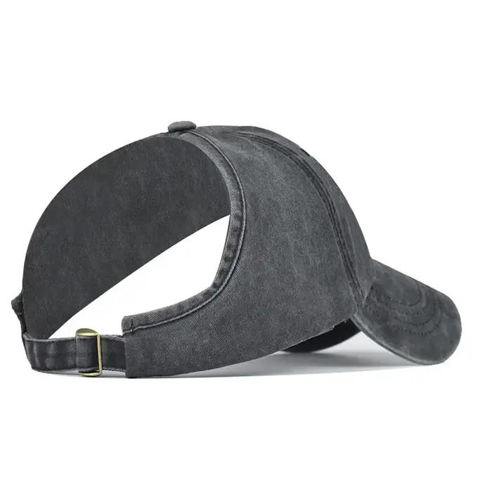 Casquette queue de cheval dos nu pour femmes, cheveux naturels Afro, chignon en désordre, casquette de Baseball réglable, nouvelle collection