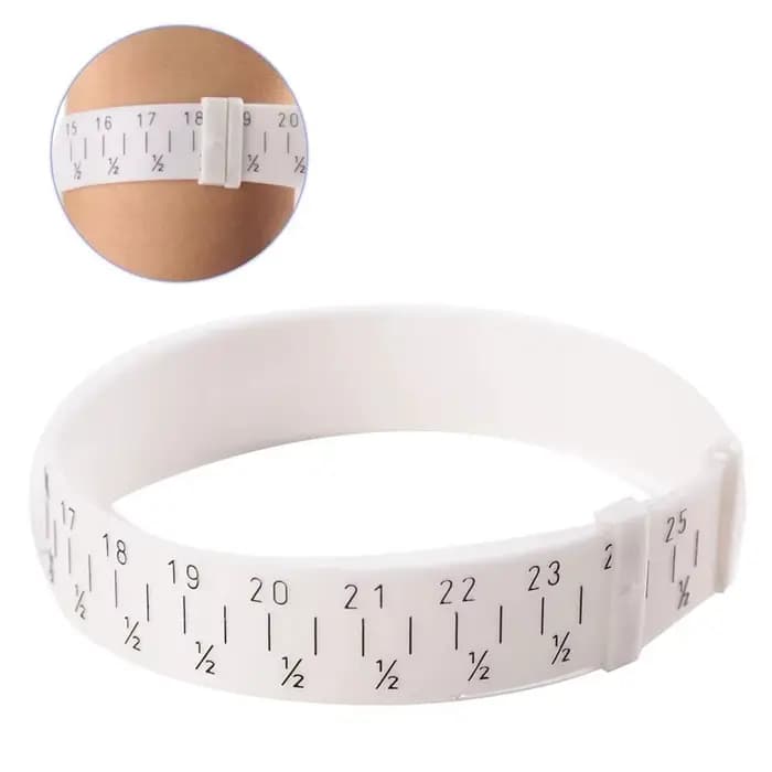 Décent breur de bracelet en plastique ABS, mesure de bijoux, outil de taille de poignet, 15-25cm, outils exécutifs de bracelet de bijoux
