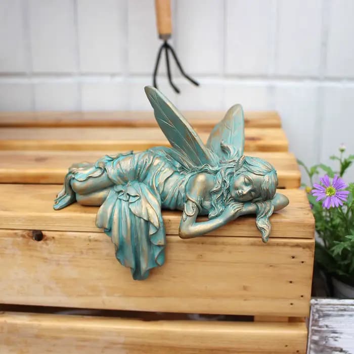 Figurine de fleur de fée La Belle au bois dormant, idéale pour la décoration extérieure de jardin, cour, pelouse, couloir, applicable pour le printemps.